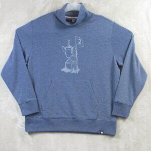 FootJoy 2024 US Open Pinehurst No. 2 Funnel Sweater Mens Large Blue Golf